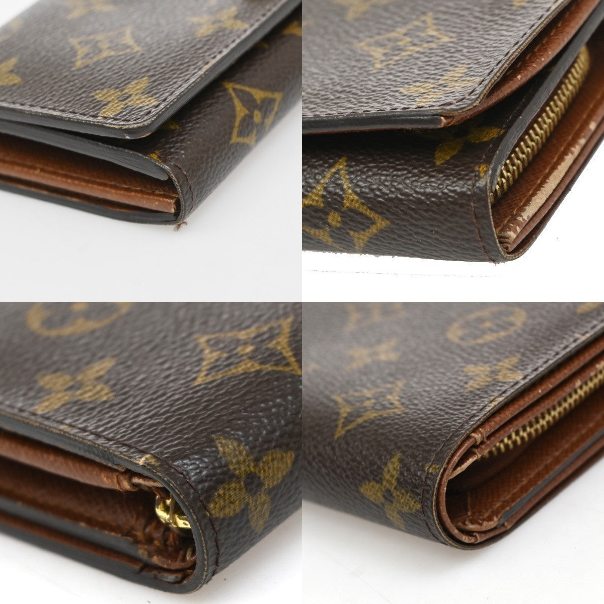 LOUIS VUITTON Porte Monnaie Billets Tresor Wallet Monogram Brown M61730 66EG203