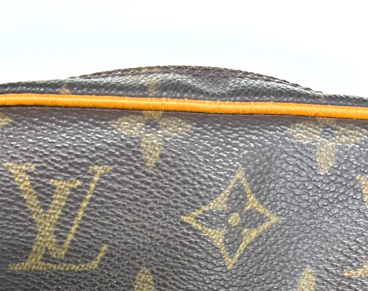LOUIS VUITTON Danube Shoulder Bag Monogram Leather Brown France M45266 89MA076