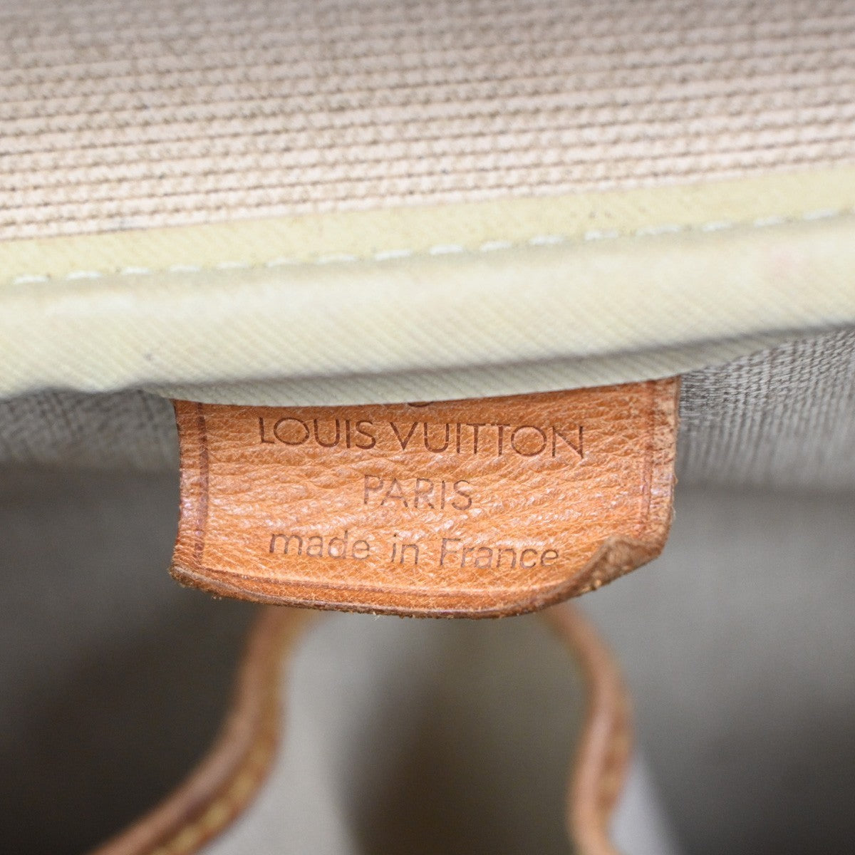 LOUIS VUITTON LV Logo Deauville Hand Bag Monogram Leather Brown M47270 31YH872