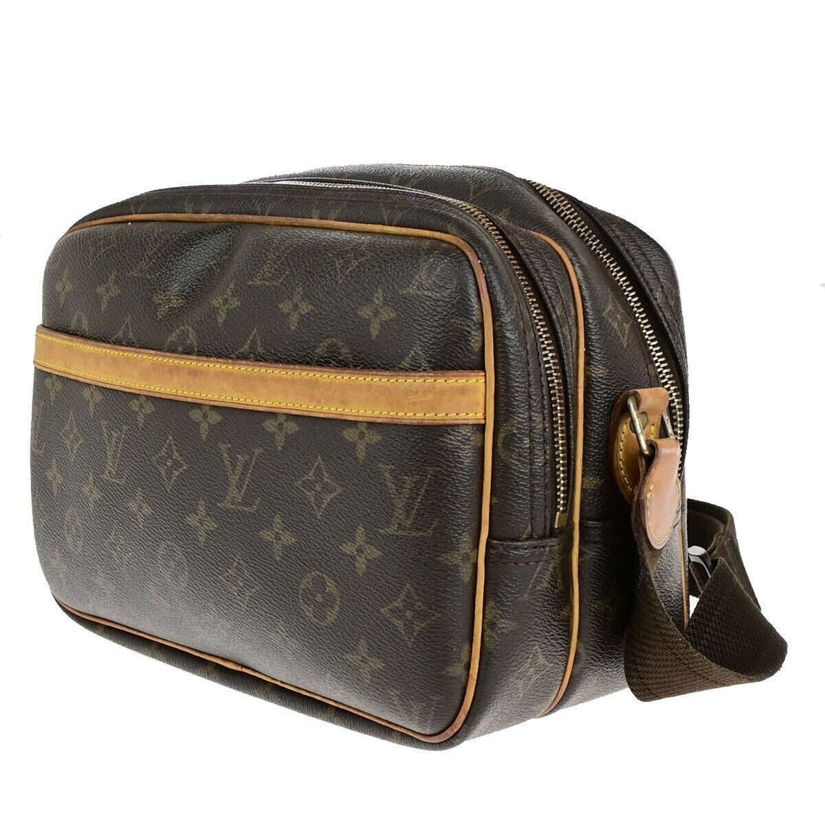 LOUIS VUITTON Reporter PM Crossbody Shoulder Bag Monogram Leather M45254 34ED253