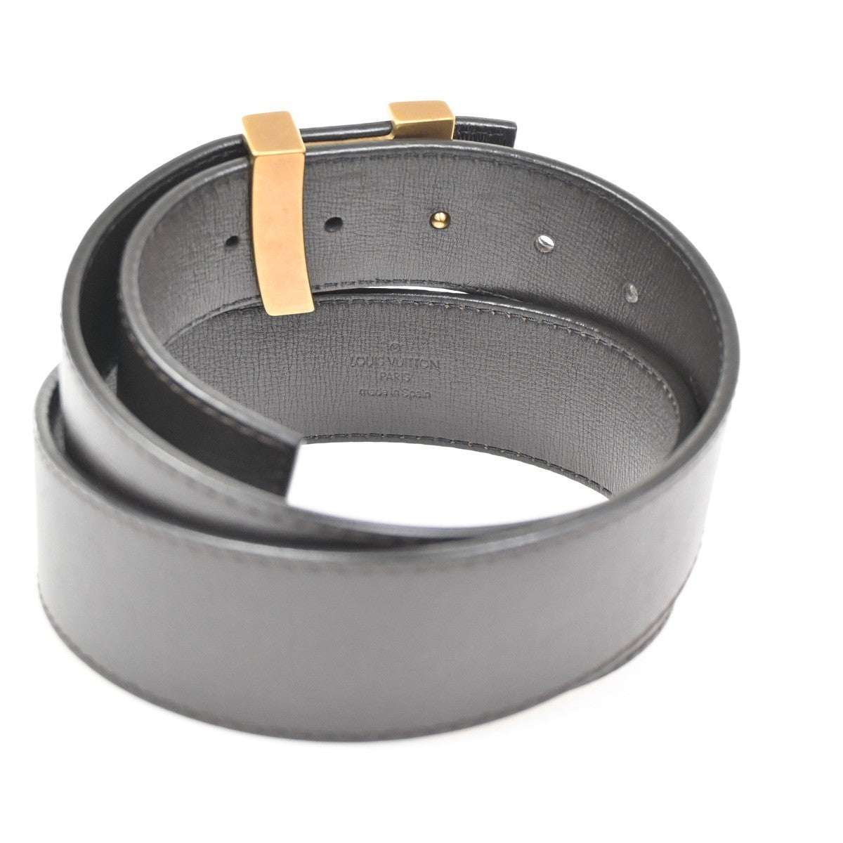 LOUIS VUITTON LV Logo Ceinture LV Initial Belt 80/32 Leather Brown M6902 86KC273