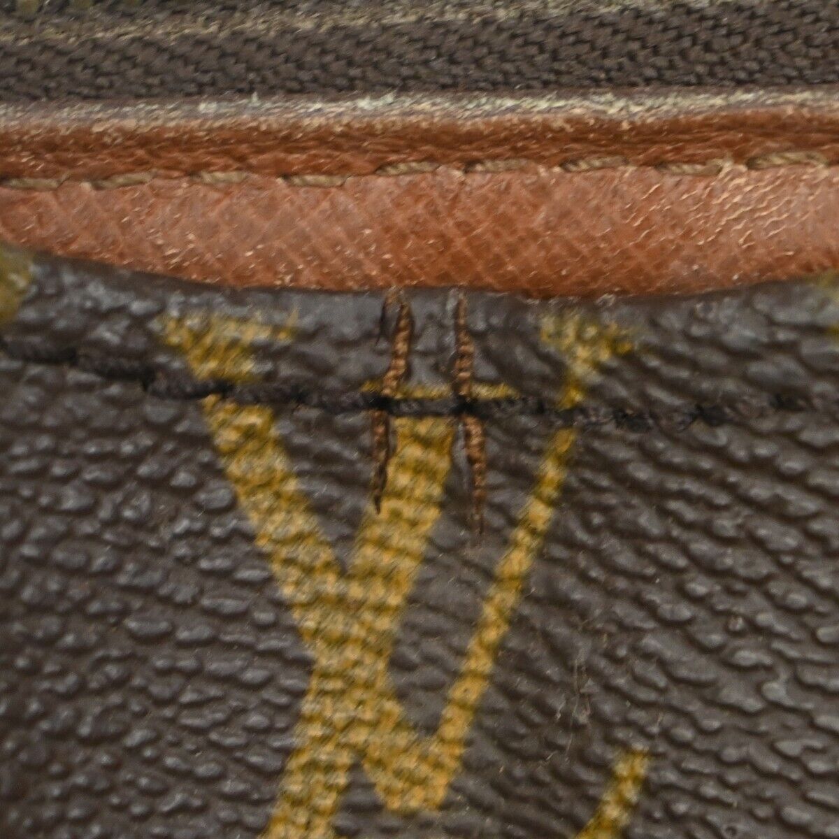 LOUIS VUITTON Poche Documents Clutch Bag Monogram Leather Brown M53457 67EA254