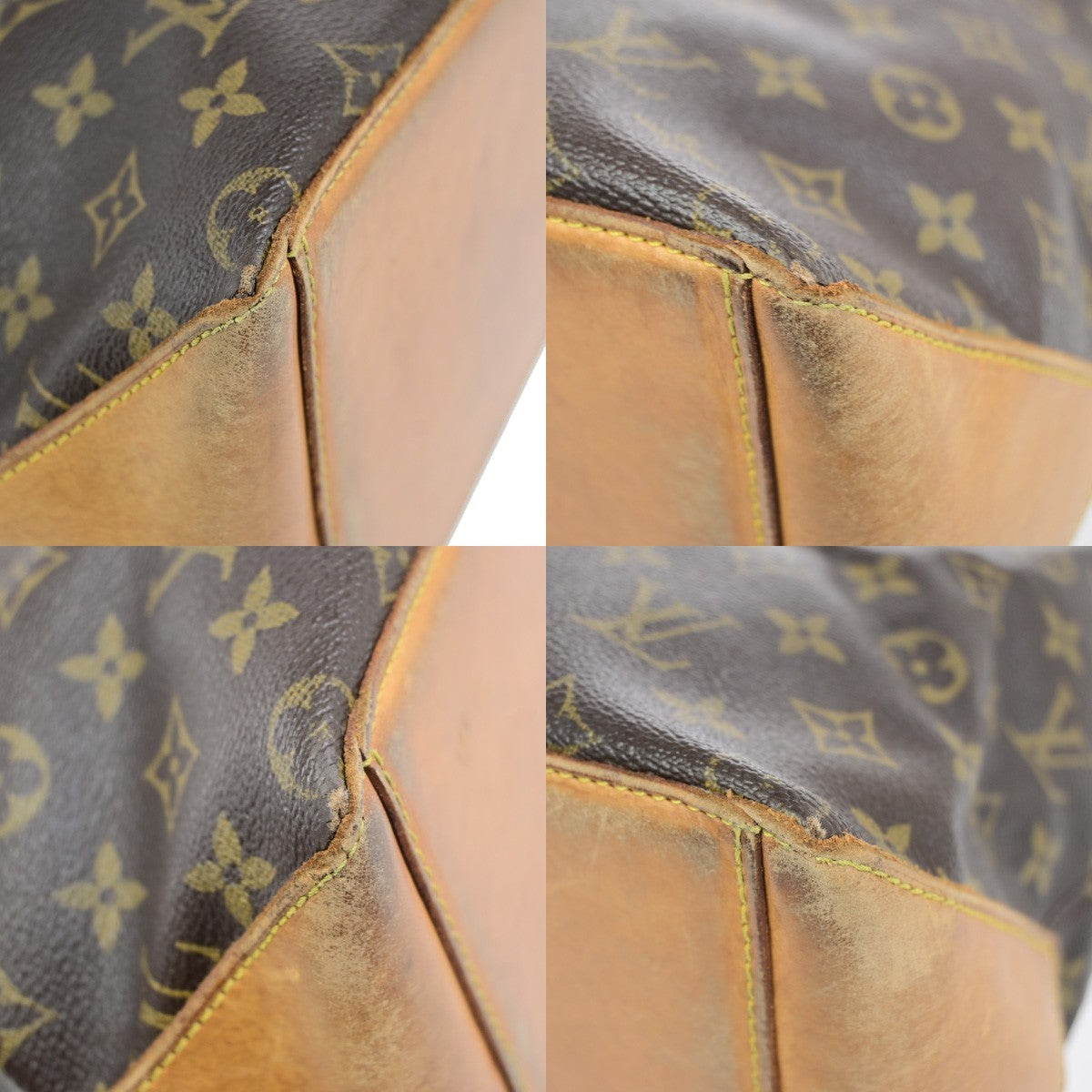 LOUIS VUITTON Cabas Mezzo Shoulder Bag Monogram Leather Brown M51151 81KD117
