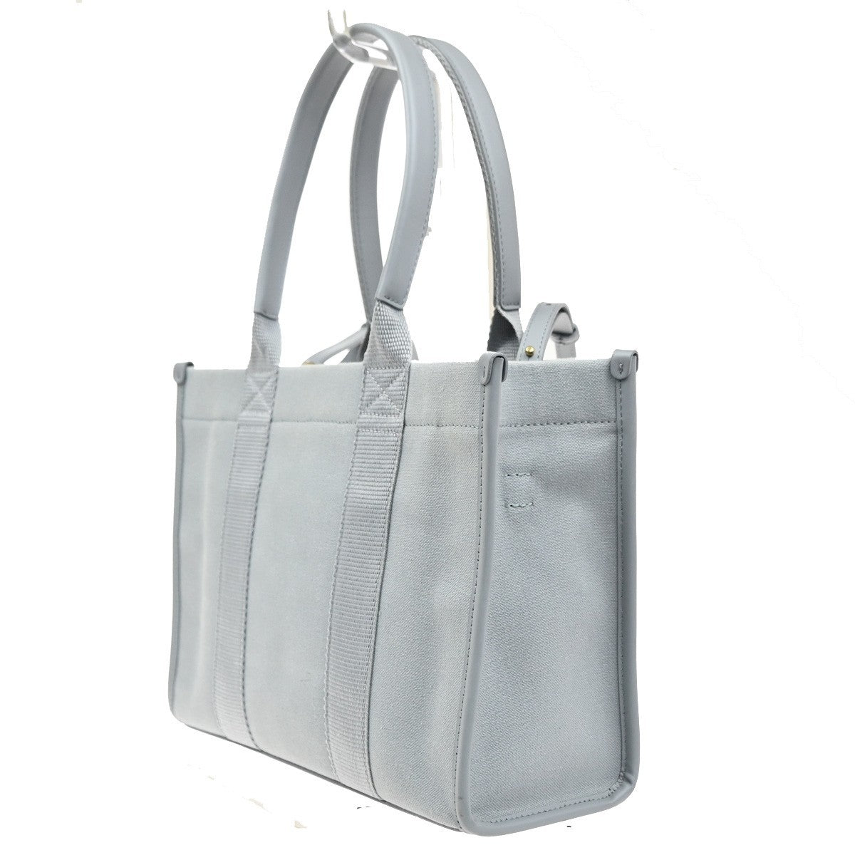 BALENCIAGA Logo Hardware Small 2Way Tote Hand Bag Canvas Leather GY 75YJ137