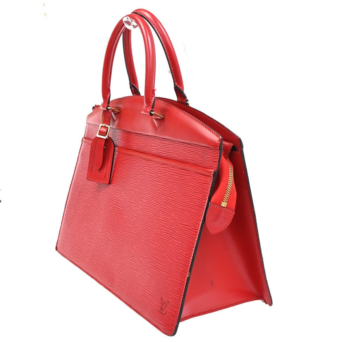LOUIS VUITTON LV Logo Riviera Hand Bag Epi Leather Red France M48187 36KC601