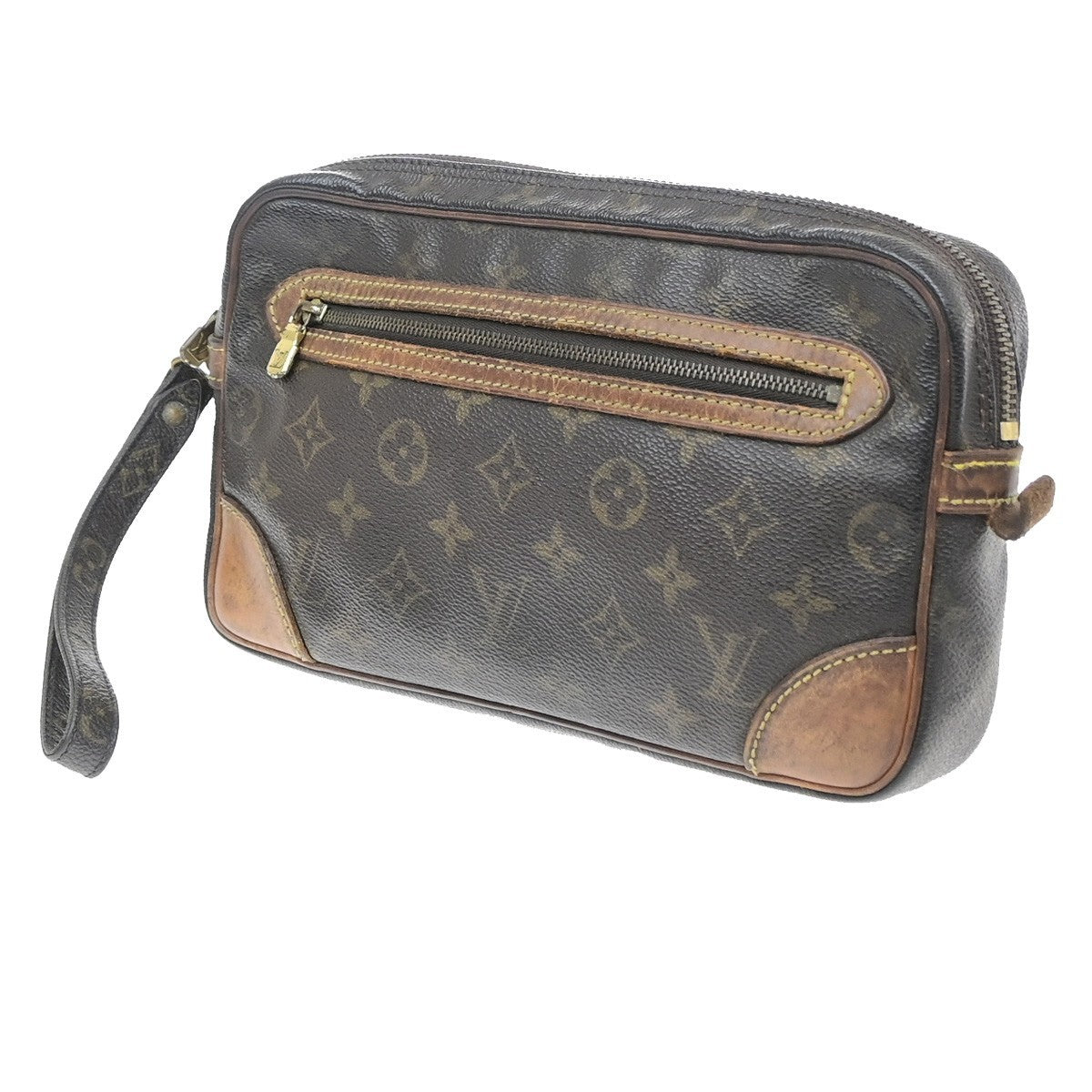 LOUIS VUITTON Marly Dragonne GM Clutch Hand Bag Monogram Brown M51825  07SA170