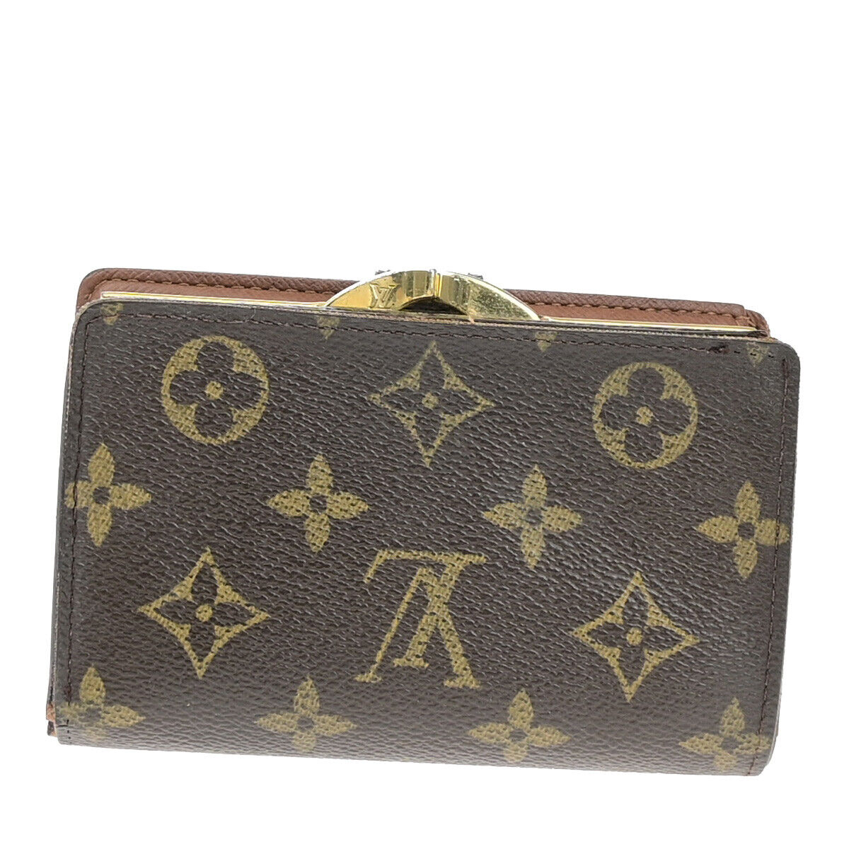 LOUIS VUITTON Porte Monnaie Viennois Bifold Wallet Monogram Brown M61663 07YE843