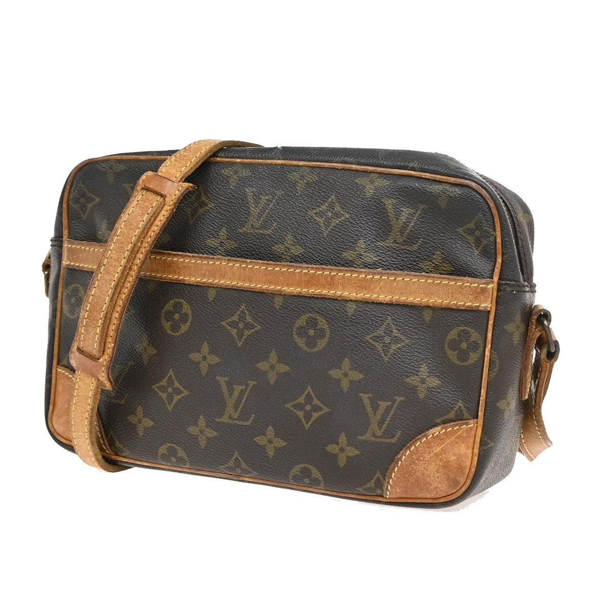 LOUIS VUITTON Trocadero 27 Shoulder Bag Monogram Leather Brown M51274 65PA043