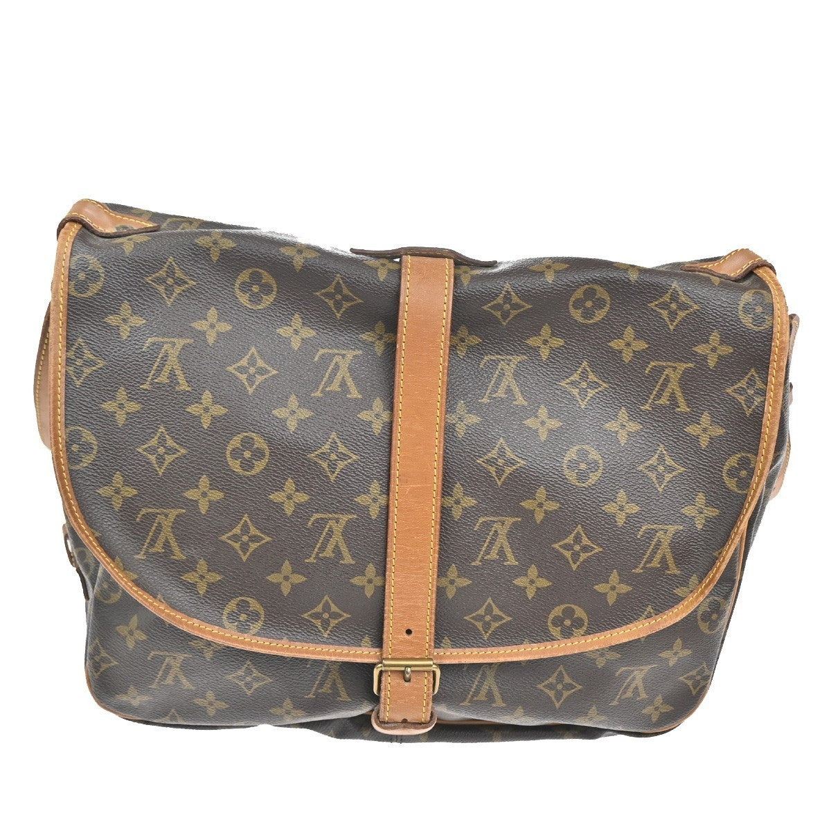 LOUIS VUITTON Saumur 35 Shoulder Bag Monogram Leather BN France M42254 76KC418