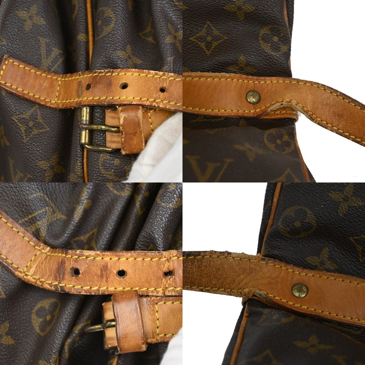 LOUIS VUITTON Saumur 35 Shoulder Bag Monogram Leather BN France M42254 65TA681