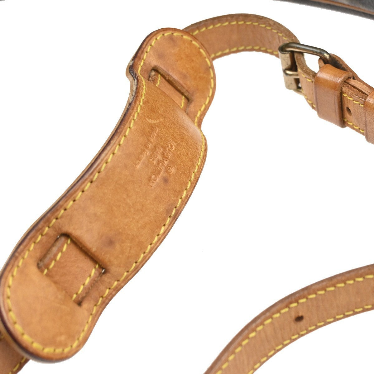 LOUIS VUITTON Boulogne 35 Shoulder Bag Monogram Leather Brown M51260 88SA122