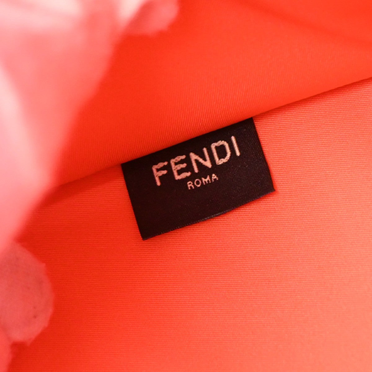 FENDI Logo Zucca Pattern 2way Tote Shoulder Bag Canvas Leather Orange 650RF496