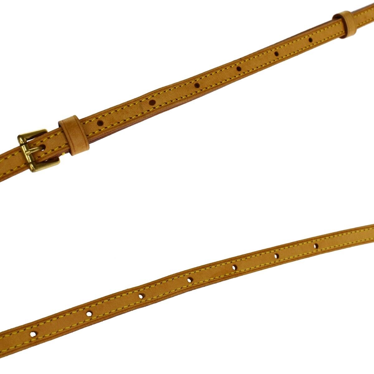 LOUIS VUITTON Shoulder Strap Leather Brown Gold France Bag Accessory 38RH313