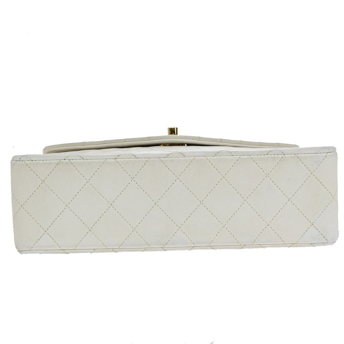 CHANEL CC Logo Matelasse 23 Chain Shoulder Bag Leather White GHW 667RJ821