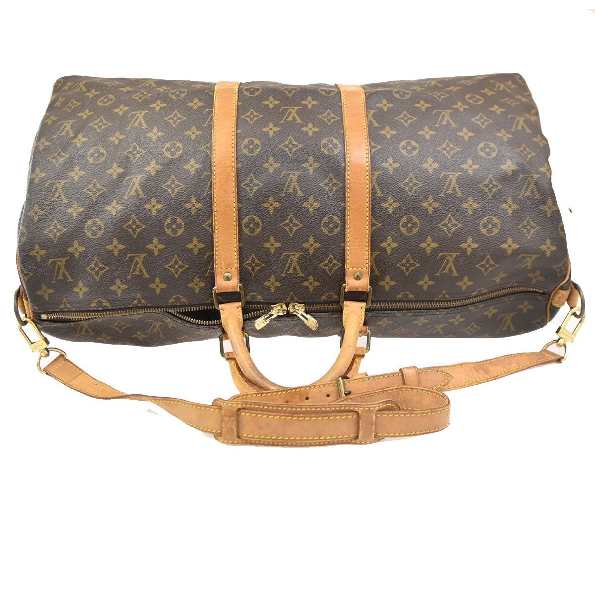 LOUIS VUITTON Keepall Bandouliere 55 2Way Hand Bag Monogram Brown M41414 34PA119