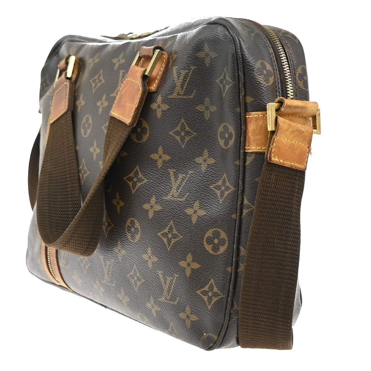 LOUIS VUITTON Sac Bosphore 2way Hand Bag Monogram Leather Brown M40043 66EF788