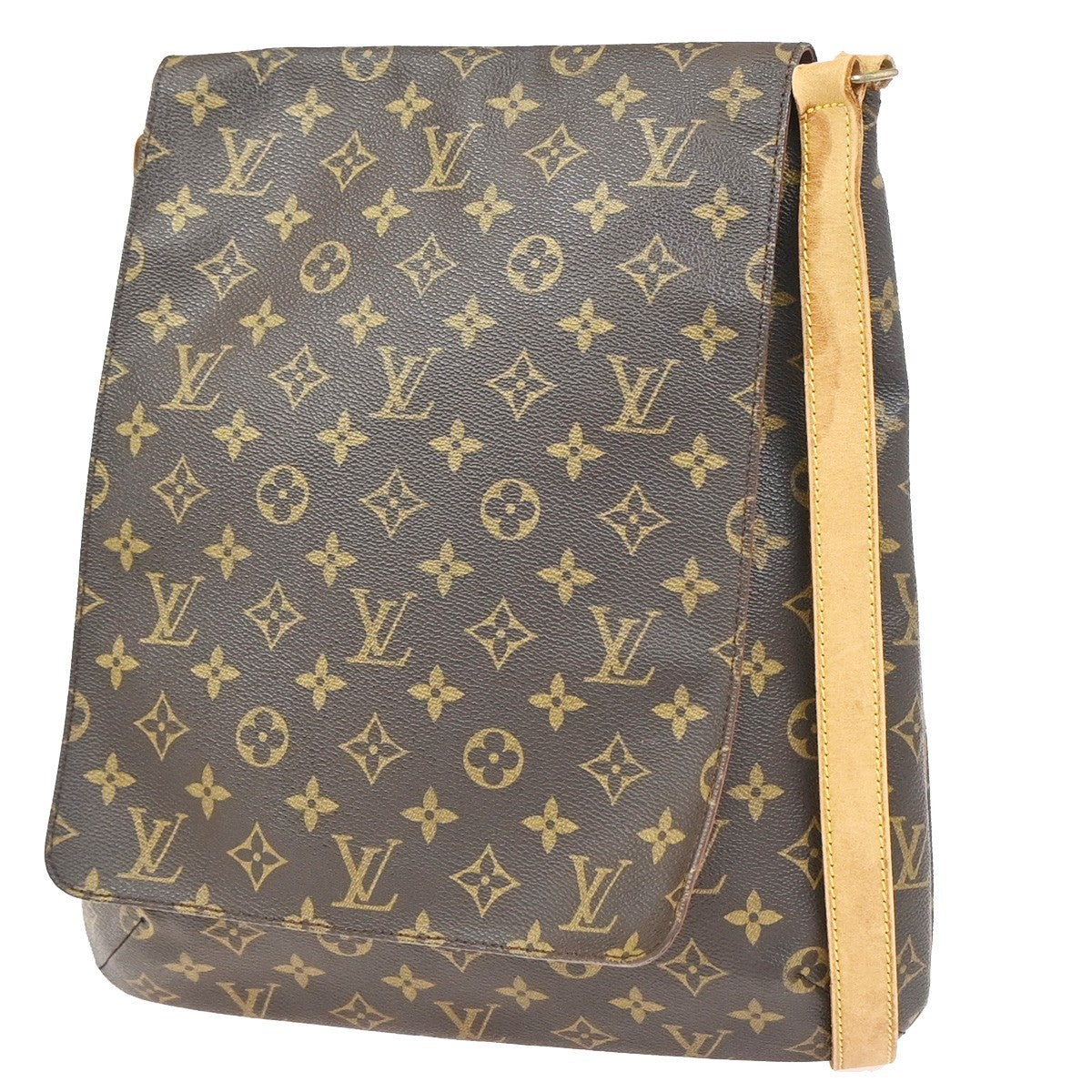LOUIS VUITTON Musette Shoulder Bag Monogram Leather Brown France M51256 39KC891