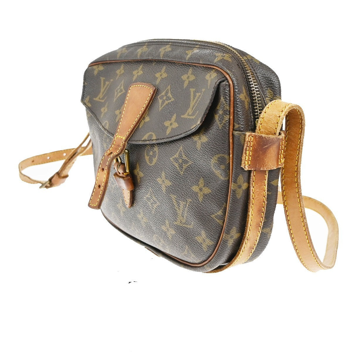 LOUIS VUITTON Jeune Fille MM Shoulder Bag Monogram Leather Brown M51226 34TA475