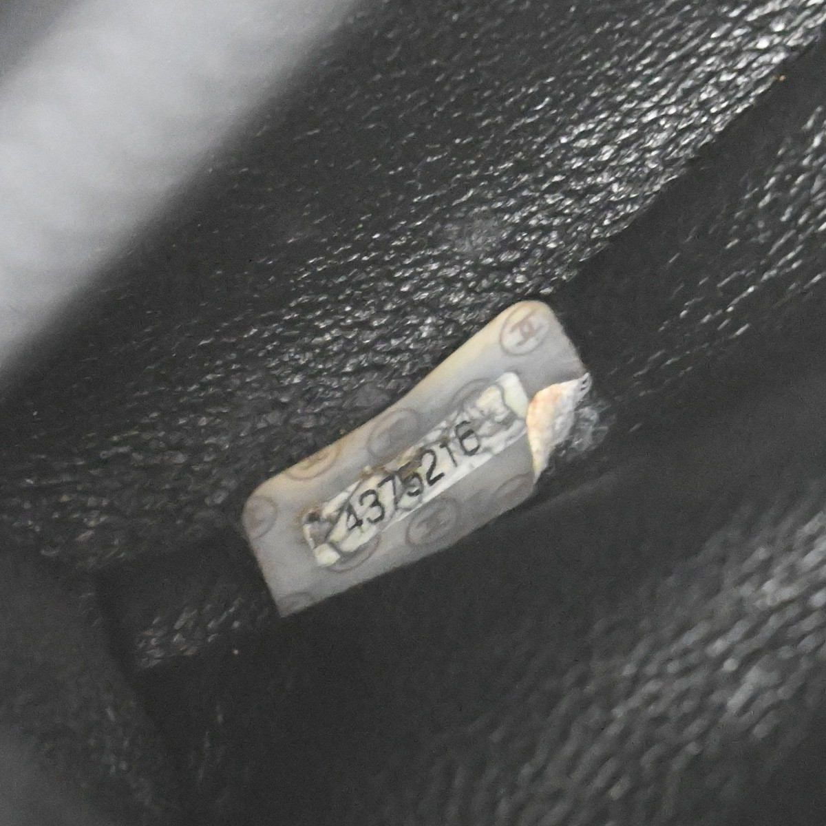 CHANEL Matelasse Hand Bag Grained Calfskin Leather Black Vintage 678RP050