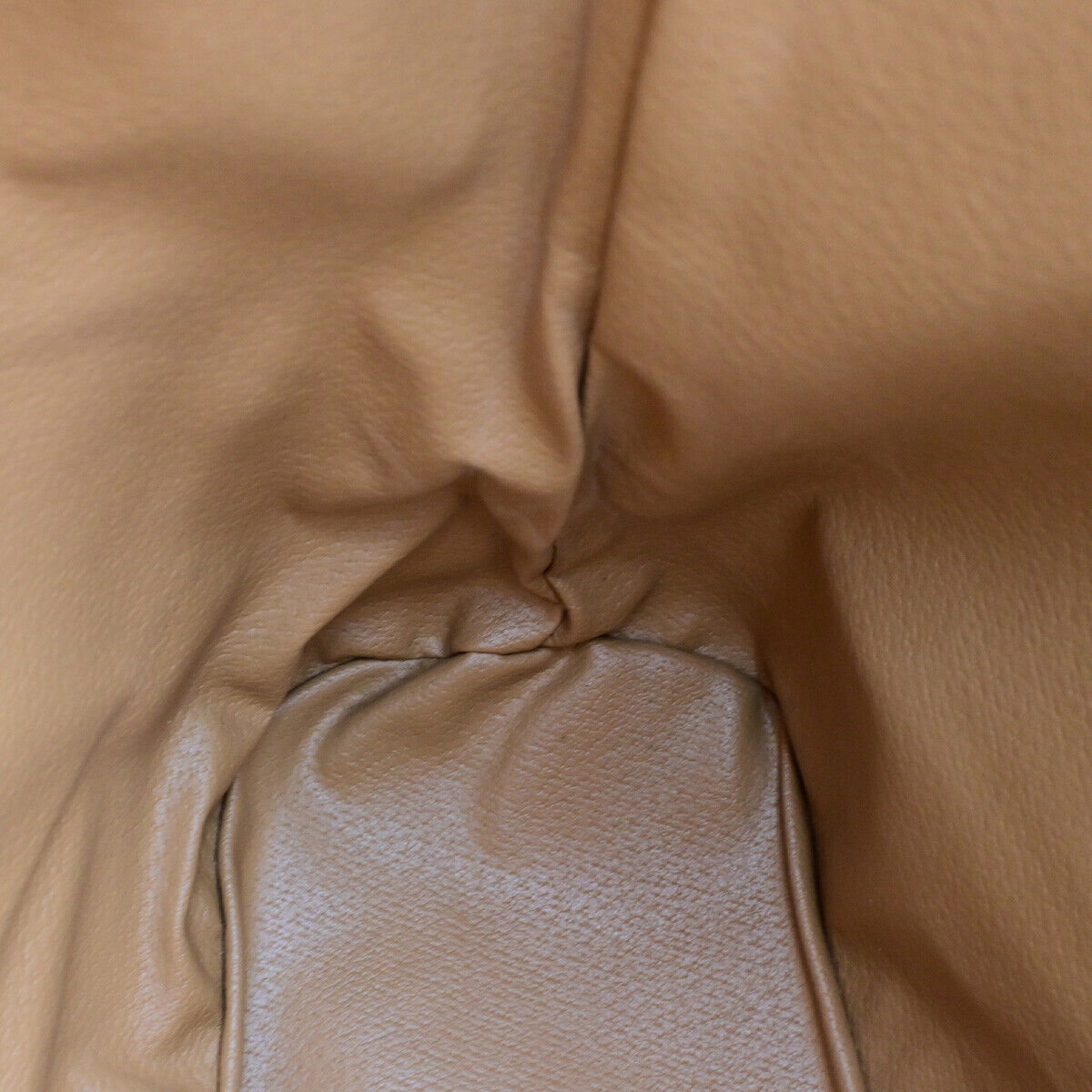 CELINE Logo Macadam Pattern Drawstring Shoulder Bag PVC Leather Brown 66YF091
