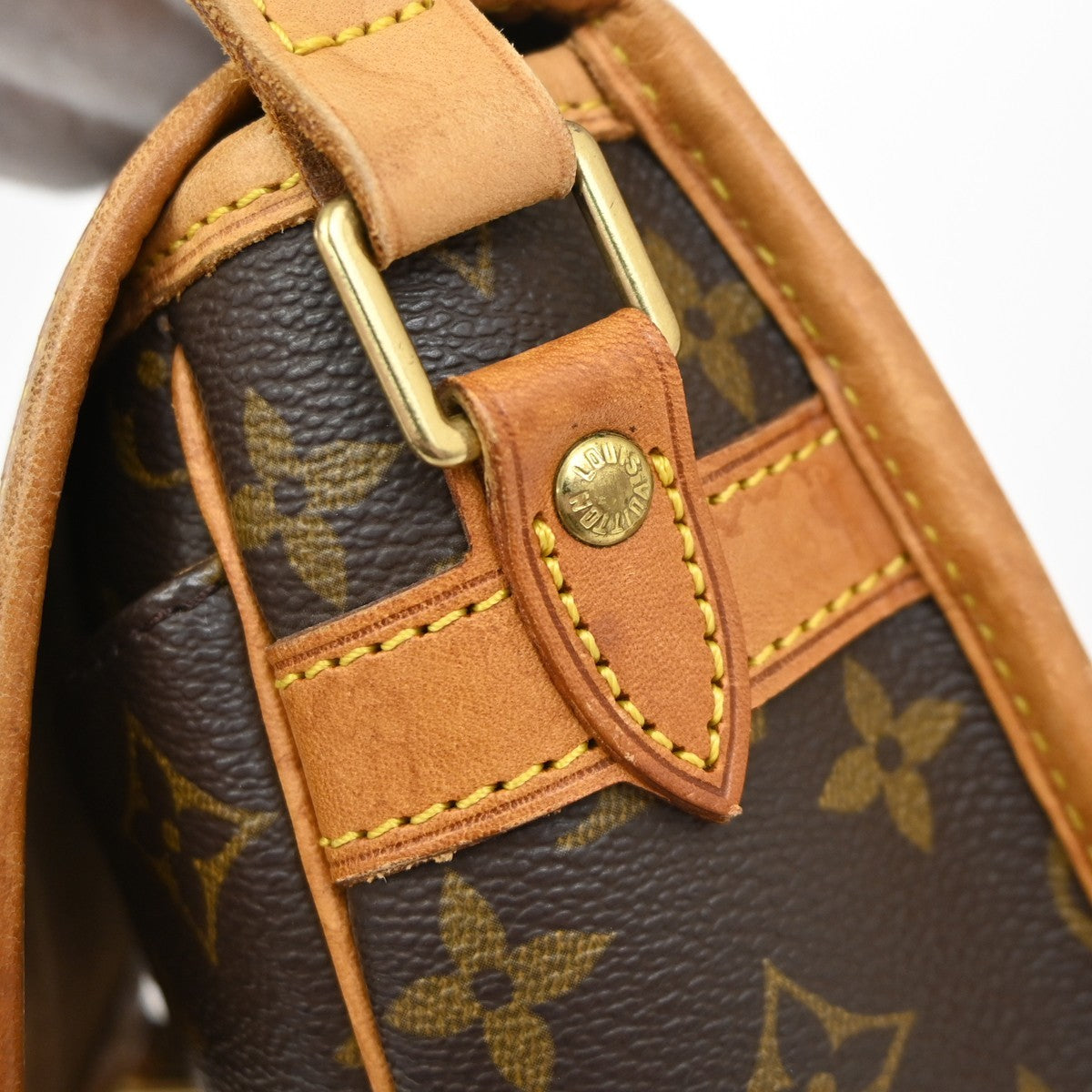 LOUIS VUITTON Sologne Shoulder Bag Monogram Leather Brown France M42250 22YJ164