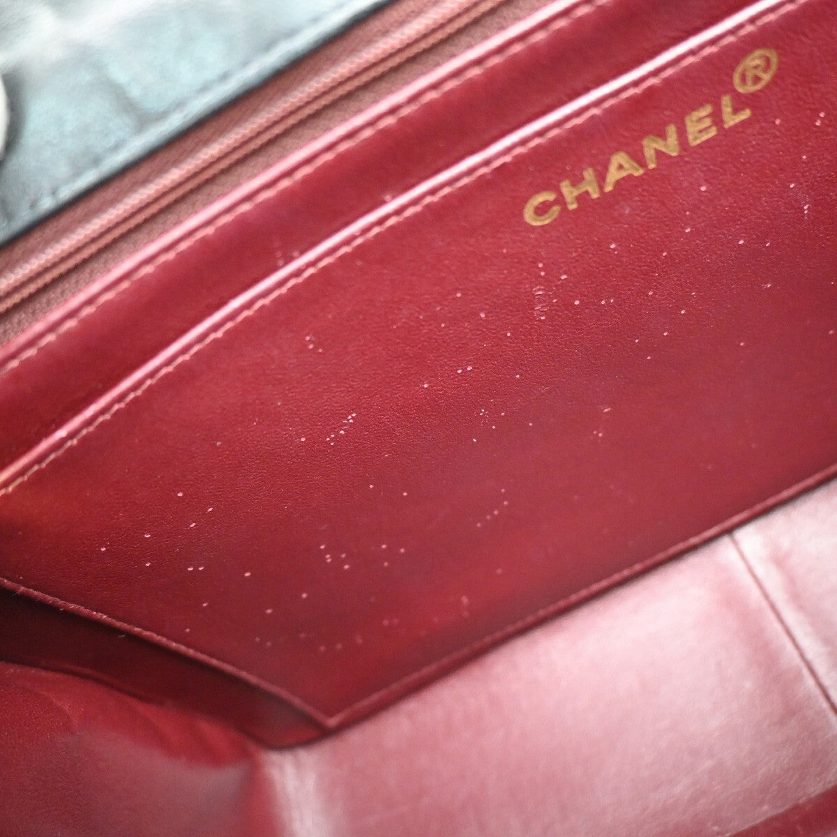 CHANEL CC Matelasse 30 Chain Shoulder Bag Leather Black GHW Vintage 341RF396