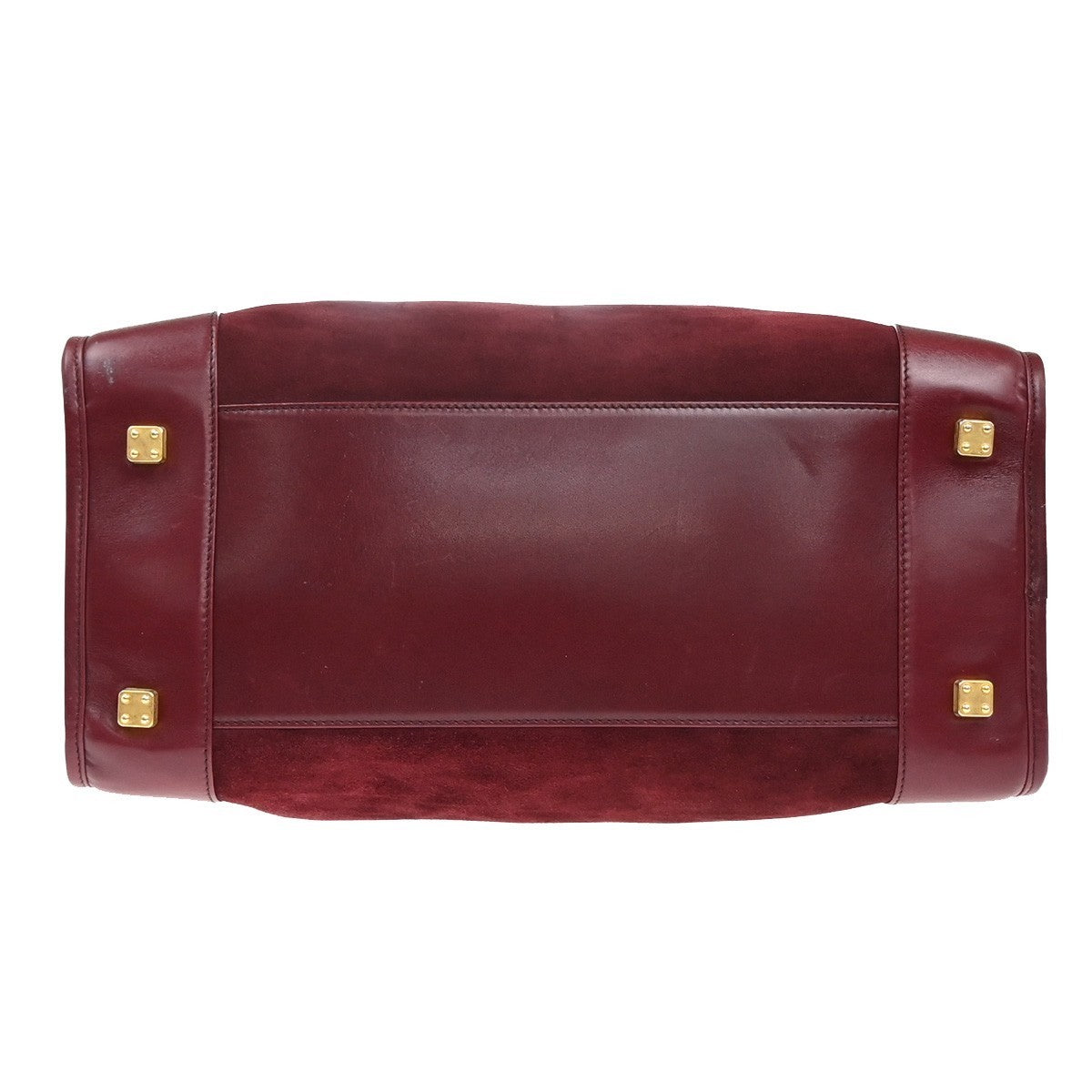 LOEWE Logo Amazona Anagram Shoulder Hand Bag Suede Leather Red GHW Spain 75MA403
