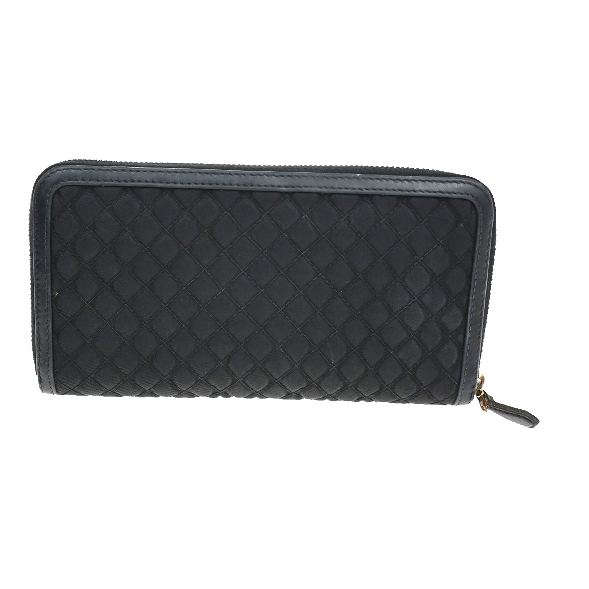 PRADA Bifold Zipper Arownd Long Wallet Tessuto Nylon Black 04CA406