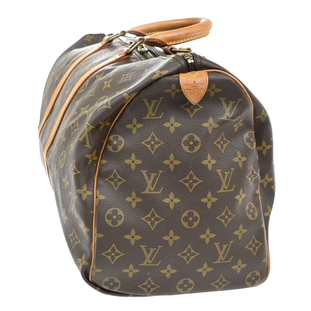 LOUIS VUITTON Keepall 45 Travel Hand Bag Monogram Leather Brown M41428 77KB355