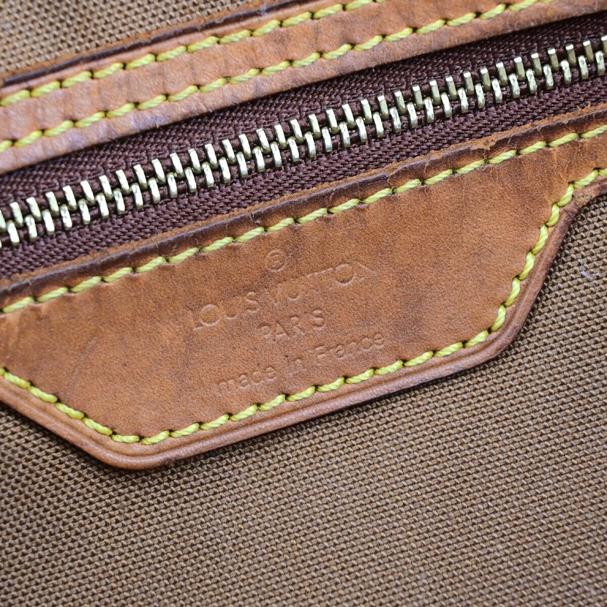 LOUIS VUITTON Cabas Mezzo Shoulder Bag Monogram Leather Brown M51151 32EC247
