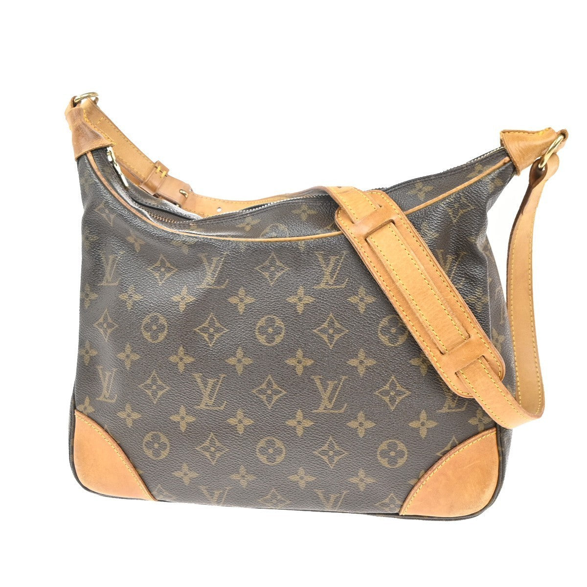 LOUIS VUITTON Boulogne 30 Shoulder Bag Monogram Leather Brown M51265 78MA364
