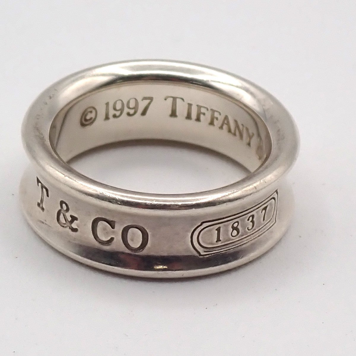 Tiffany & Co. Logo 1837 Ring JP 9 US 5 Silver 925 01ZA320