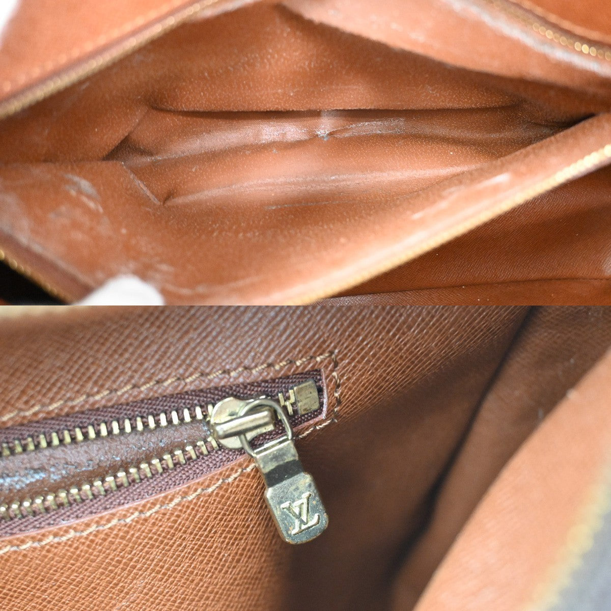 LOUIS VUITTON Boulogne 35 Shoulder Bag Monogram Leather Brown M51260 82KC457