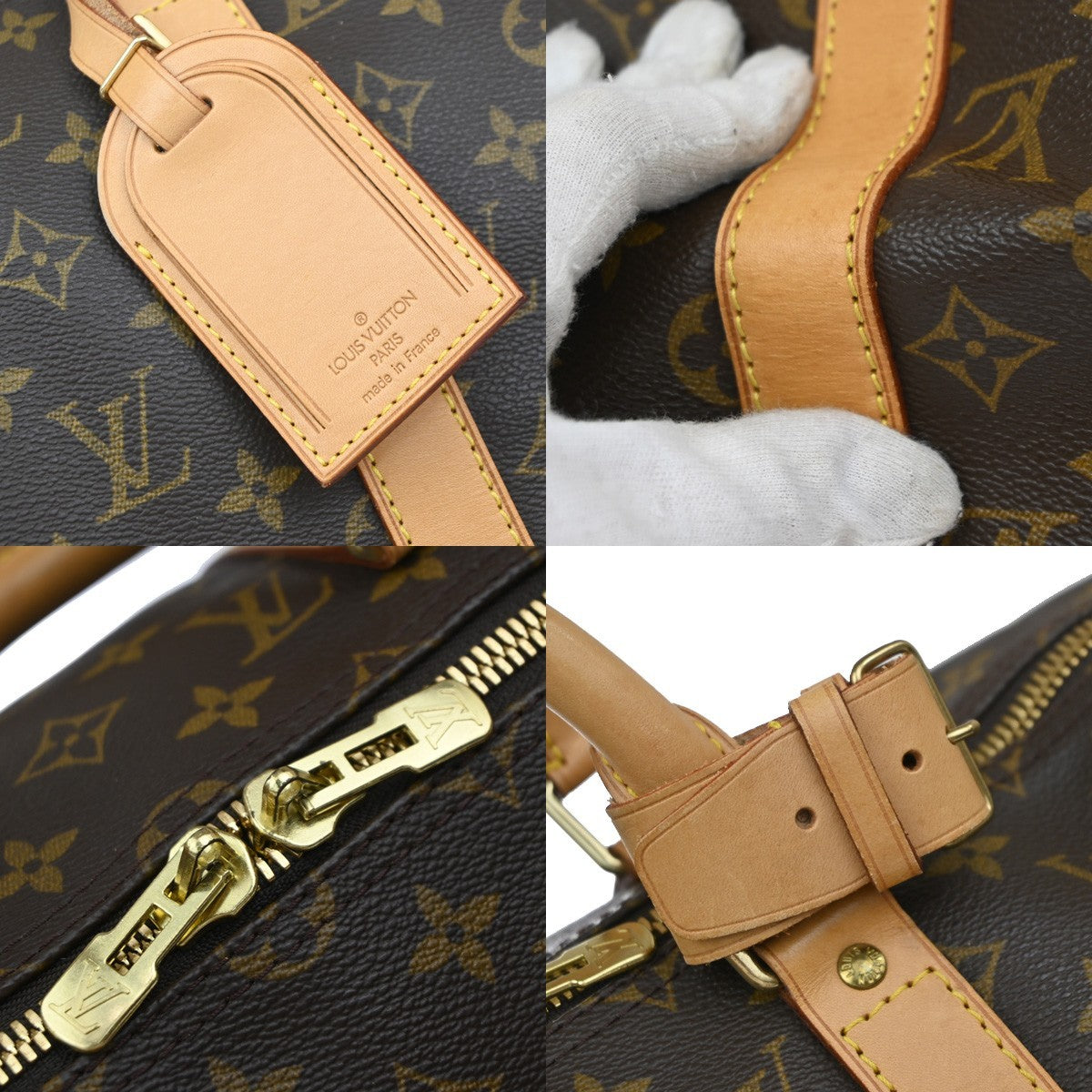 LOUIS VUITTON Keepall 50 Travel Hand Bag Monogram Leather Brown M41426 99KP217