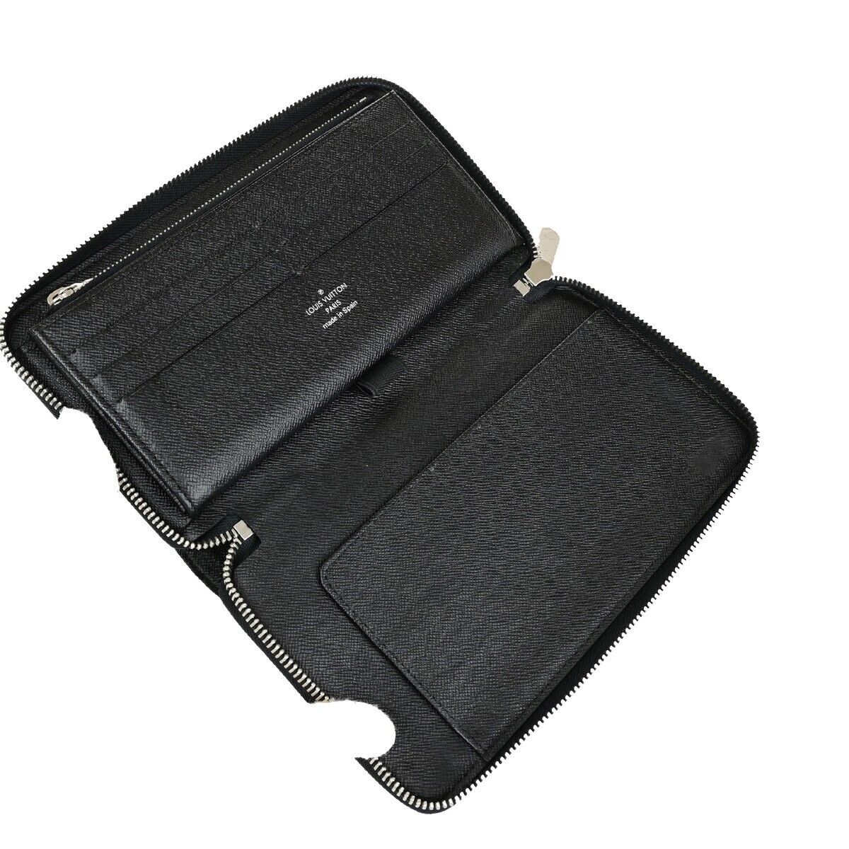 LOUIS VUITTON Zippy Organizer Long Bifold Wallet Damier Graphite N63077 82EB838
