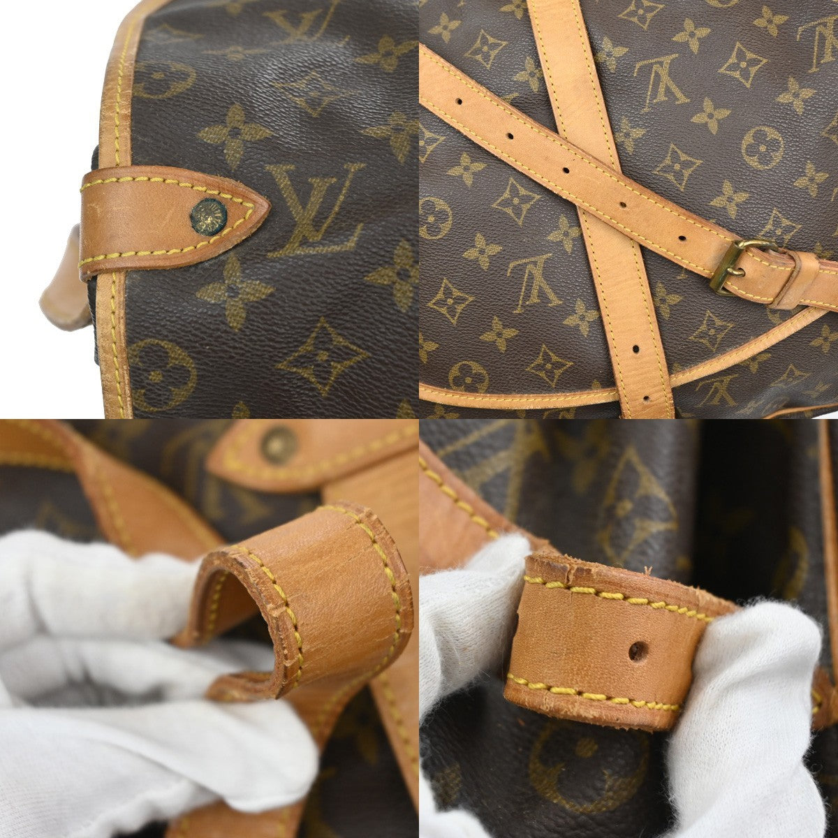 LOUIS VUITTON Saumur 35 Shoulder Bag Monogram Leather BN France M42254 84YJ109