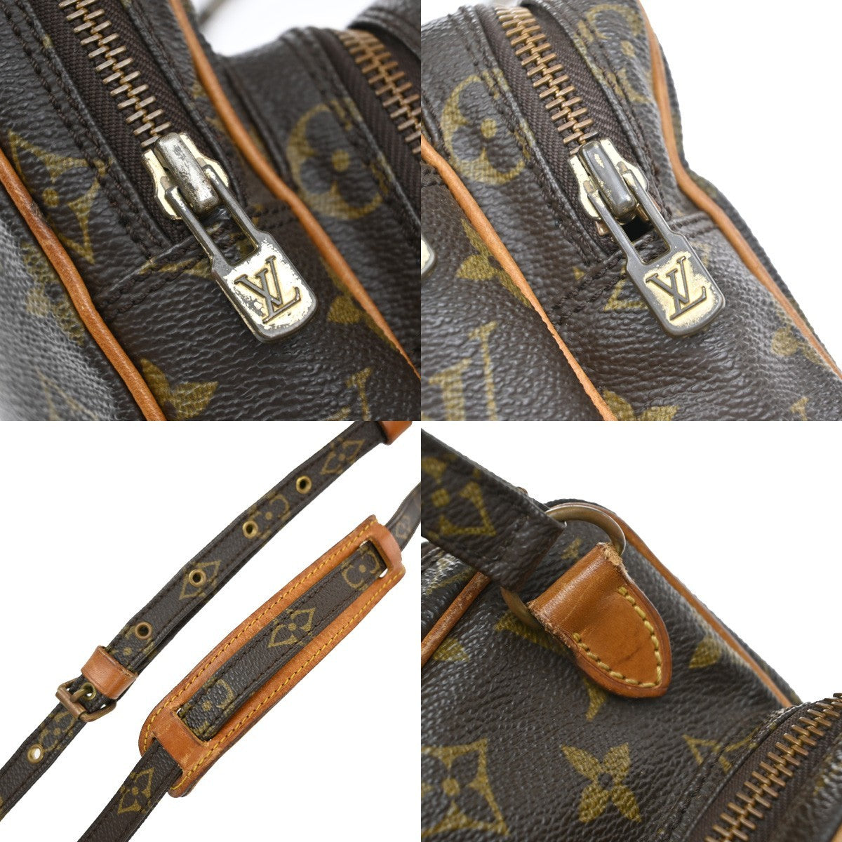 LOUIS VUITTON Mini Amazon Shoulder Bag Monogram Leather Brown M45238 32EF908
