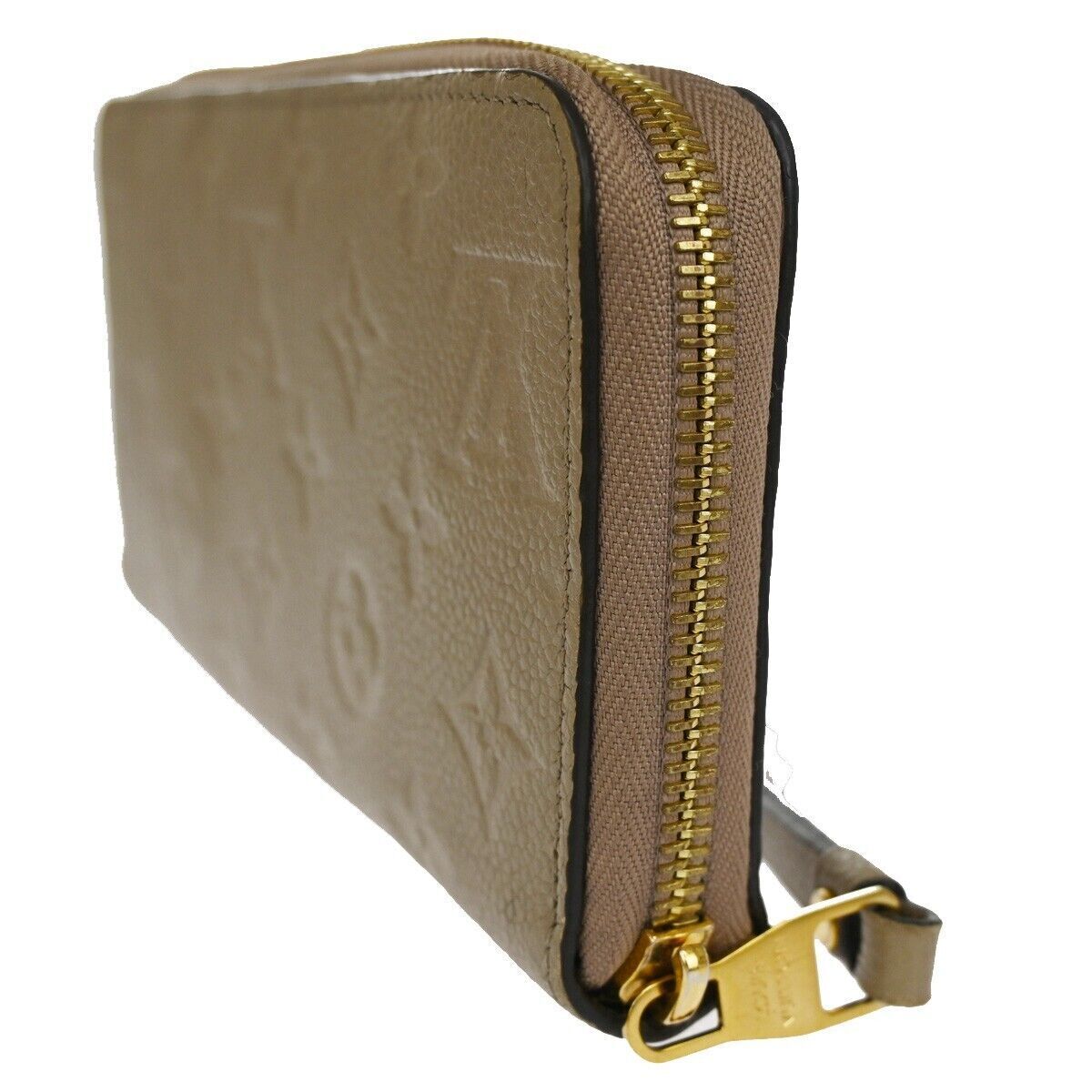 LOUIS VUITTON Zippy Wallet Long Bifold Monogram Empreinte Beige M60738 86YC013