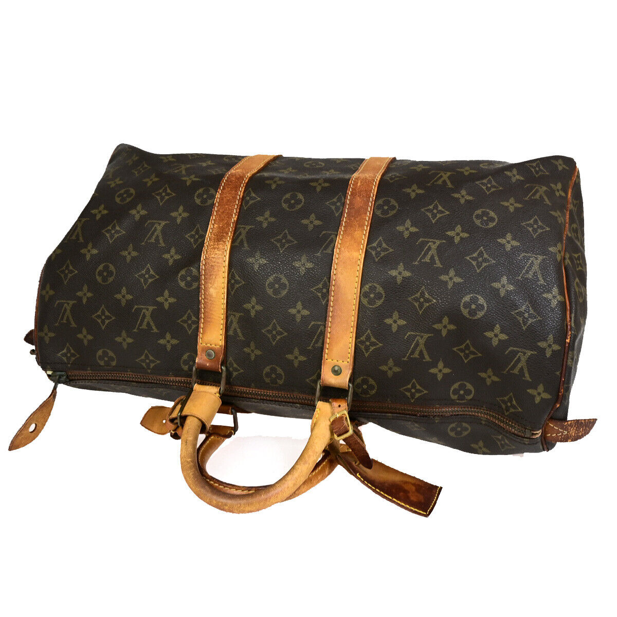 LOUIS VUITTON Keepall 45 Travel Hand Bag Monogram Leather Brown M41428 64SJ094