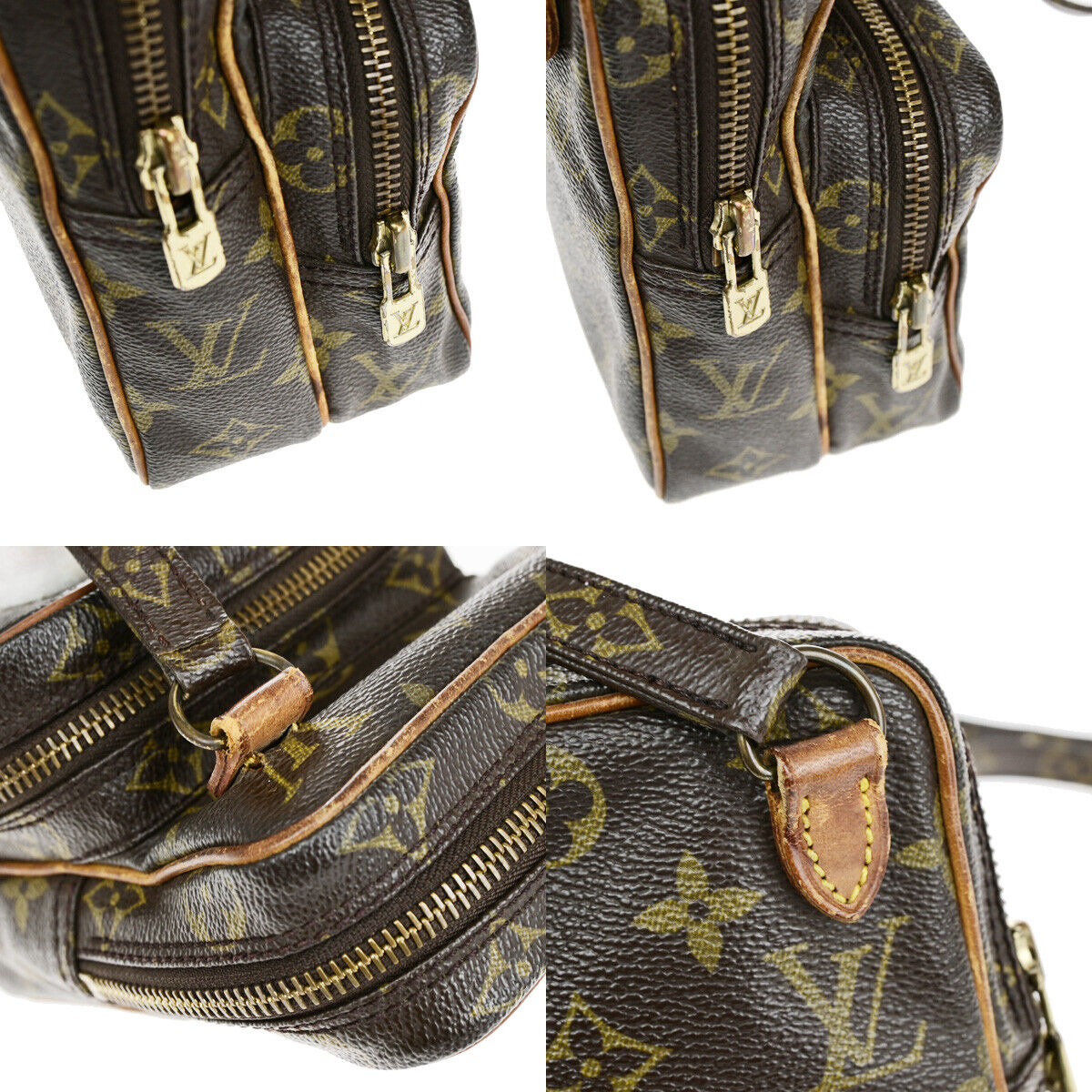 LOUIS VUITTON Mini Amazon Shoulder Bag Monogram Leather Brown M45238 39YF544