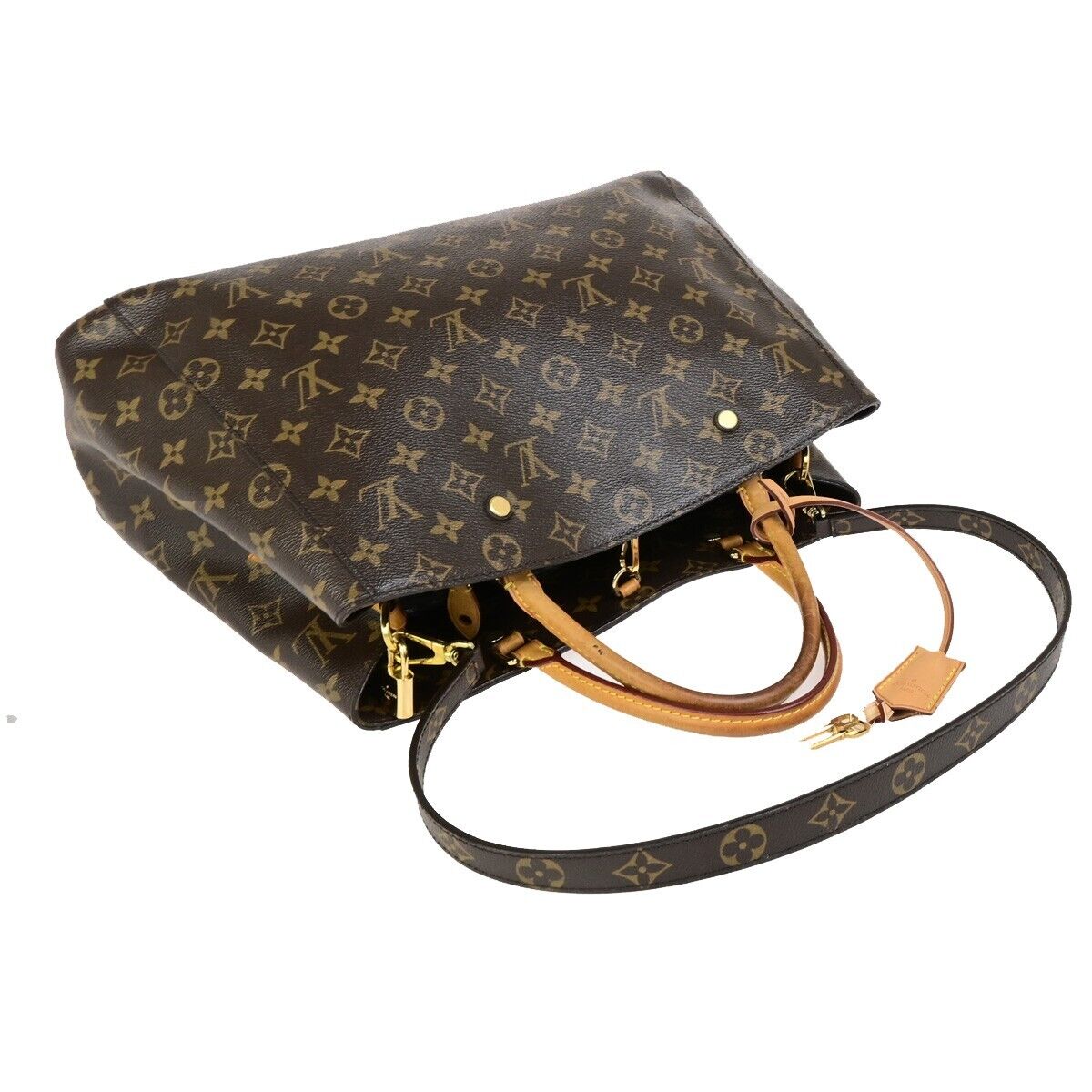 LOUIS VUITTON Montaigne MM Hand shoulder bag Monogram Leather BN M41056 54FB289