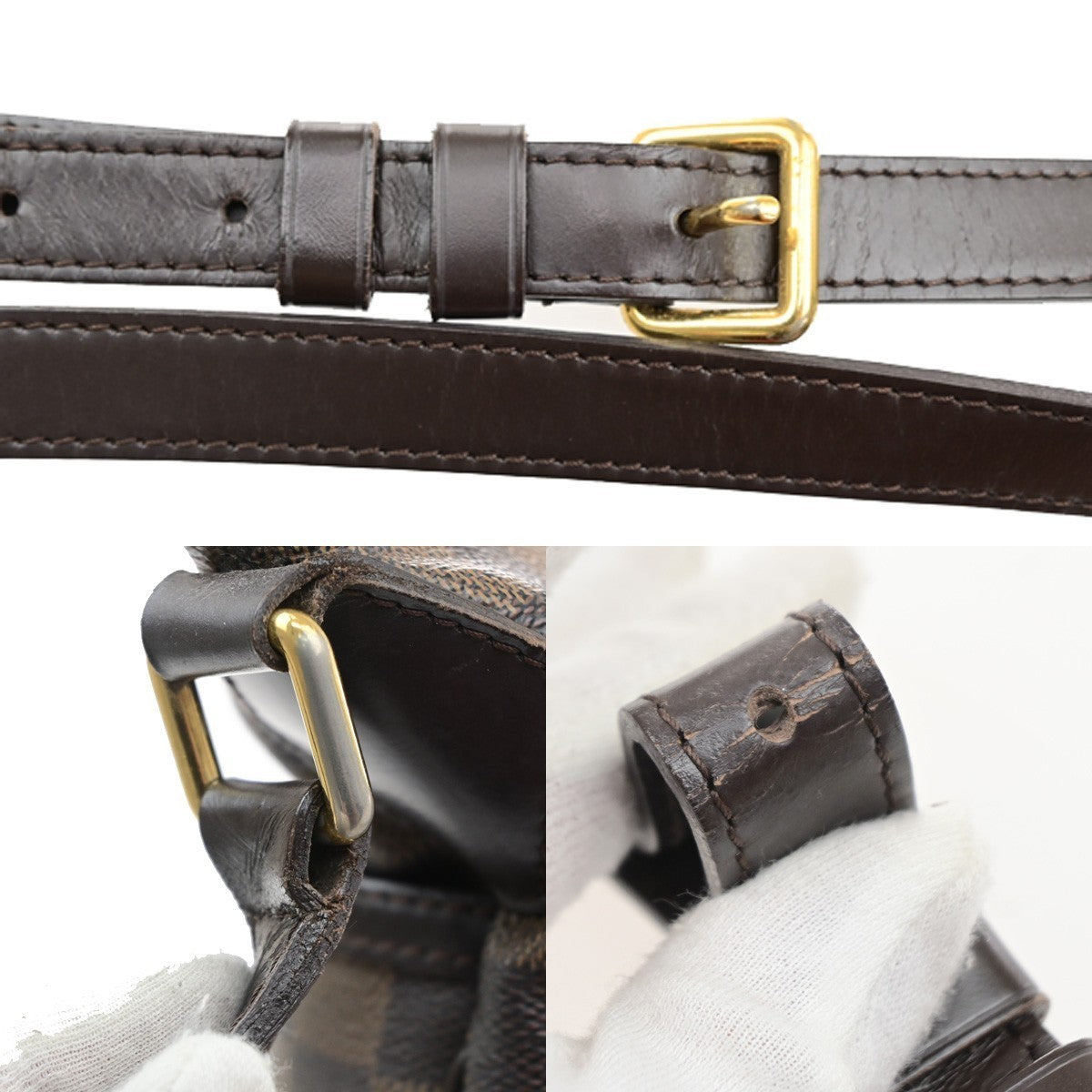 LOUIS VUITTON Bloomsbury PM Shoulder Bag Damier Leather Brown N42251 11MA719