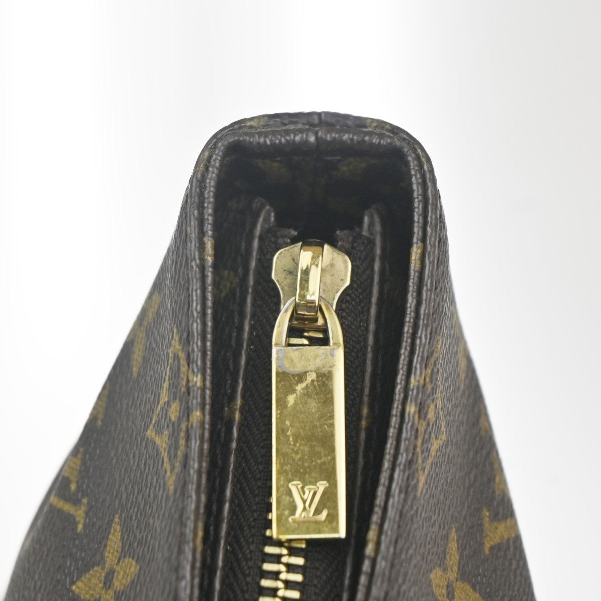 LOUIS VUITTON Cabas Piano Shoulder Bag Monogram Leather Brown M51148 84MA448