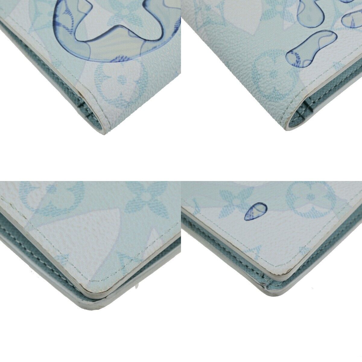 LOUIS VUITTON Portefeuille Brazza Long Wallet Monogram AquaGarden M82306 76SJ428