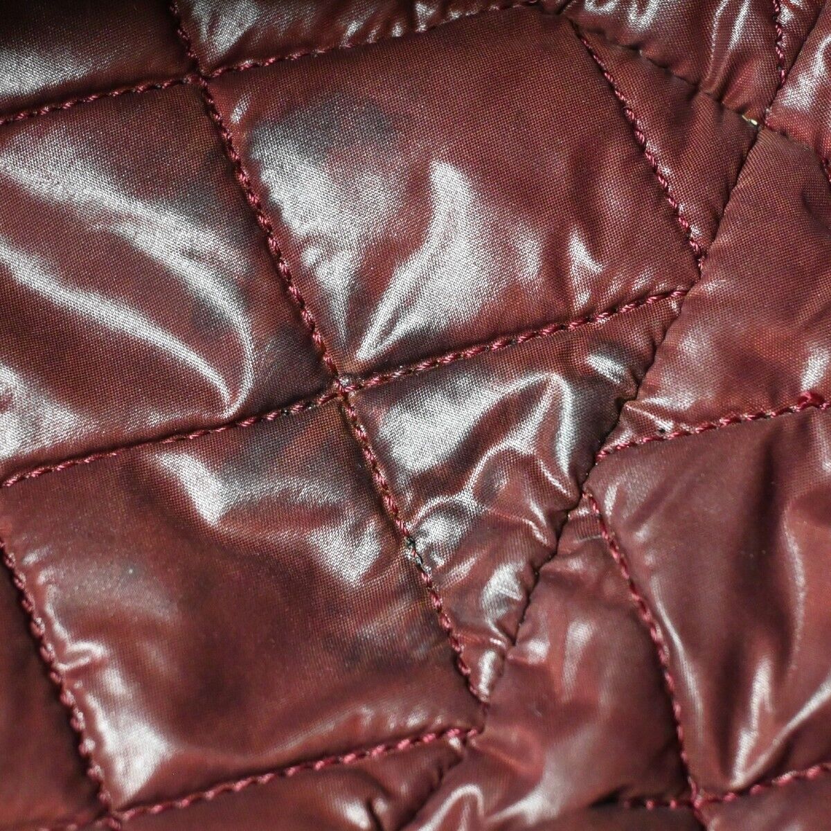 CHANEL CC Coco Cocoon Hand Tote Bag Nylon Leather Khaki Bordeaux Italy 79HB566