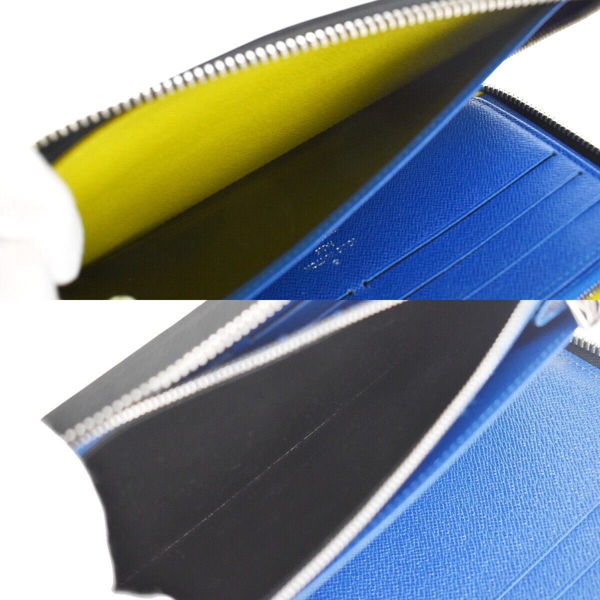 LOUIS VUITTON Zippy Organizer Wallet Epi Damier Graphite Leather M68227 81YD071