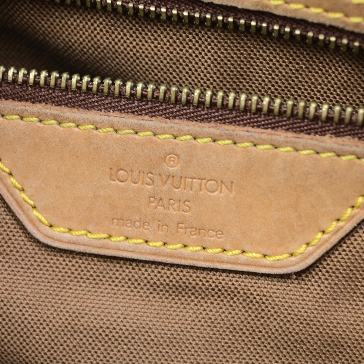 LOUIS VUITTON Cabas Mezzo Shoulder Bag Monogram Leather Brown M51151 81KD117