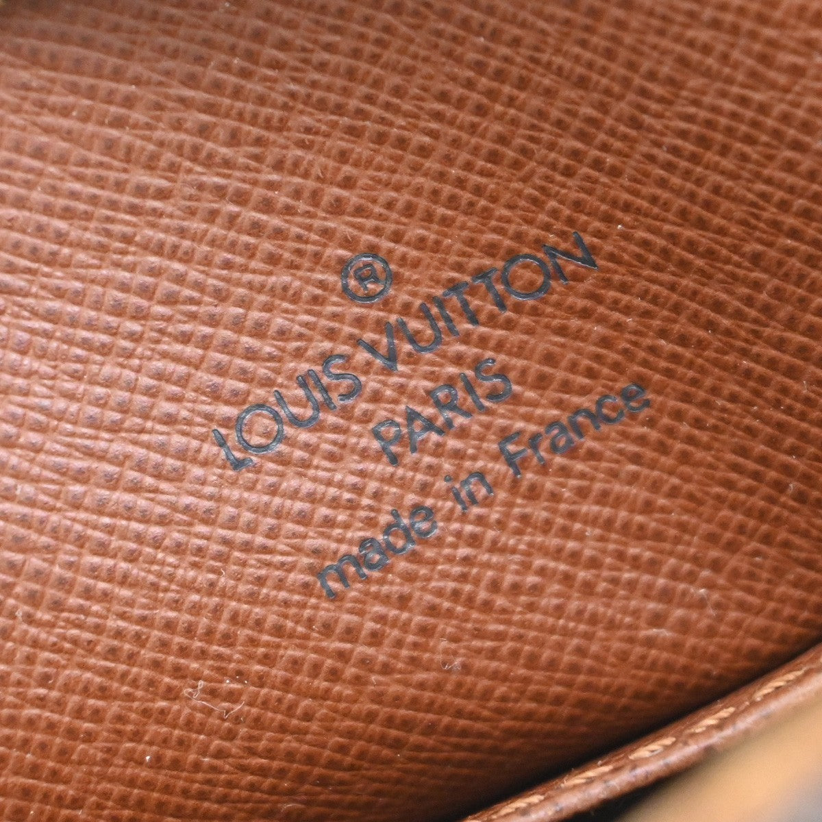 LOUIS VUITTON Logo Drouot Shoulder Bag Monogram Leather Brown M51290 19KB485