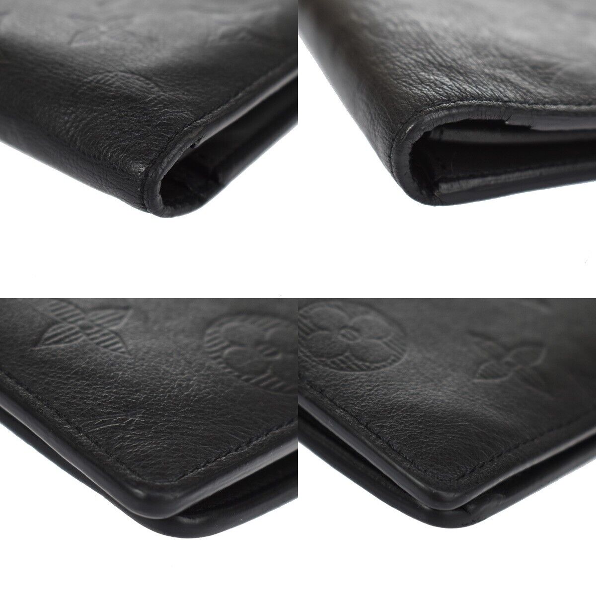 LOUIS VUITTON Brazza Long Bifold Wallet Monogram Shadow Black M62900 39GA845