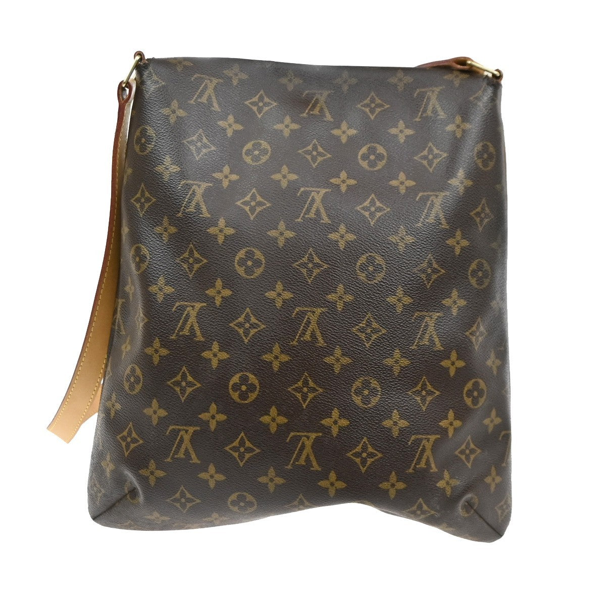 LOUIS VUITTON Musette Shoulder Bag Monogram Leather Brown France M51256 74PA030